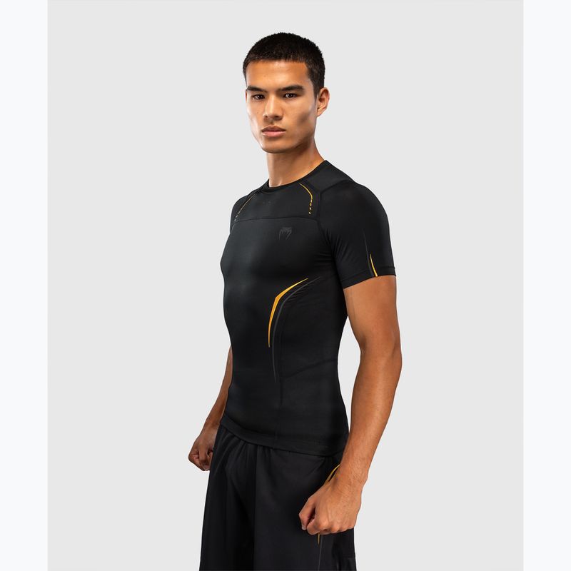Men's rashguard Venum G-Core Rashguard SS black/gold 4