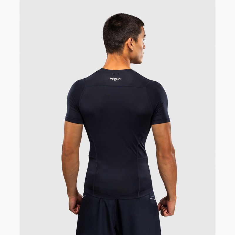 Men's rashguard Venum G-Core Rashguard SS navy blue/white 3