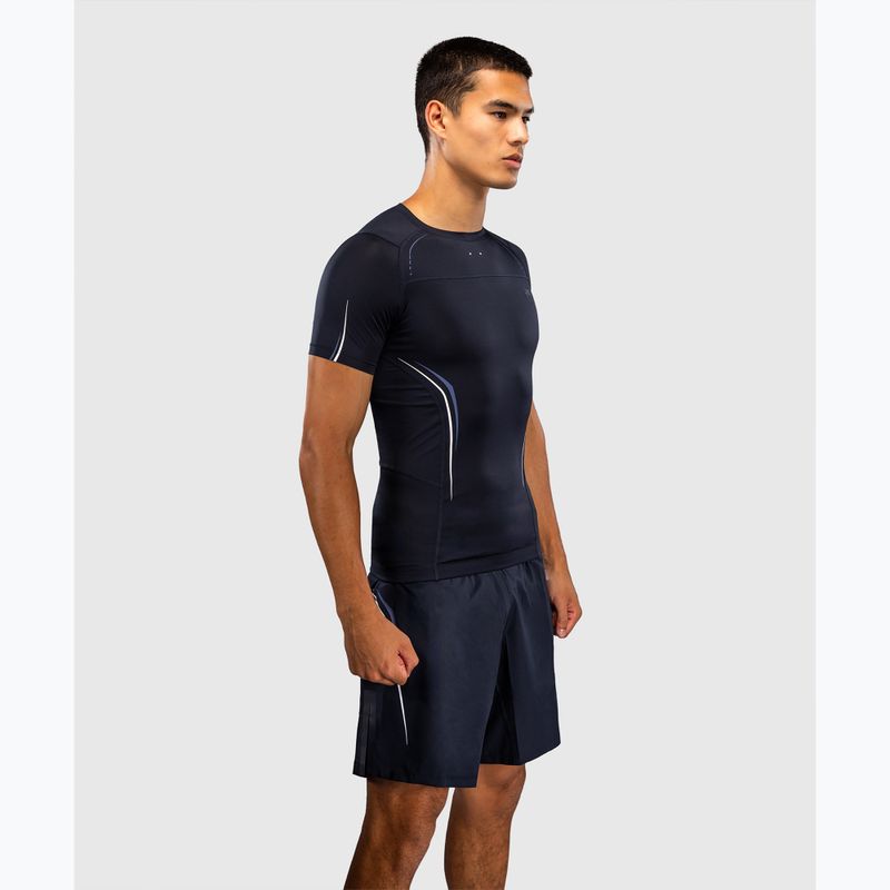 Men's rashguard Venum G-Core Rashguard SS navy blue/white 4