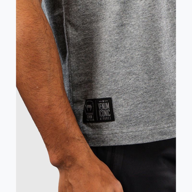 Men's T-shirt Venum Fight Icon Cotton light heather grey 4