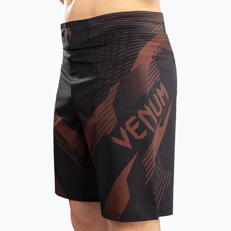 Men's training shorts Venum No-Gi 6.0 Fight black/brown 5