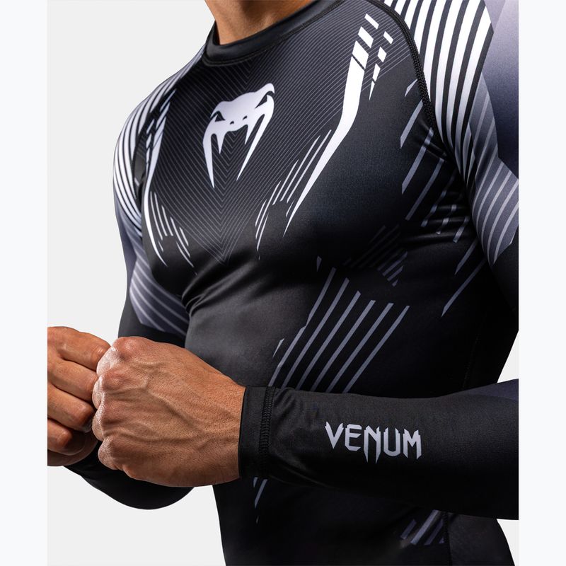 Men's long sleeve rashguard Venum No-Gi 6.0 Rashguard black/white 5