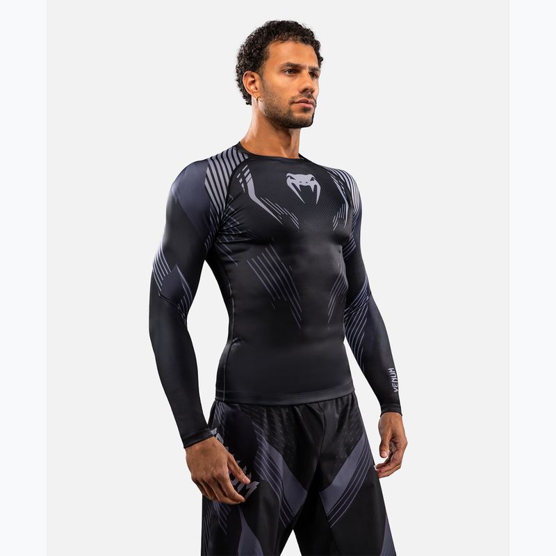 Men's long sleeve rashguard Venum No-Gi 6.0 Rashguard black/grey 5