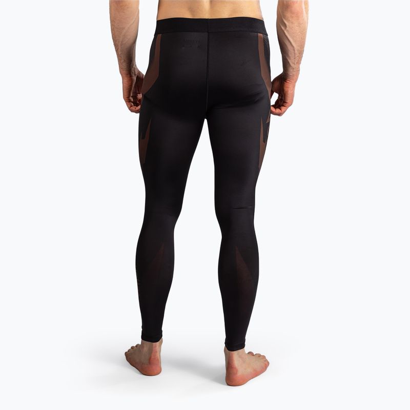 Men's training leggings Venum No-Gi 6.0 Spats Black/Brown 3
