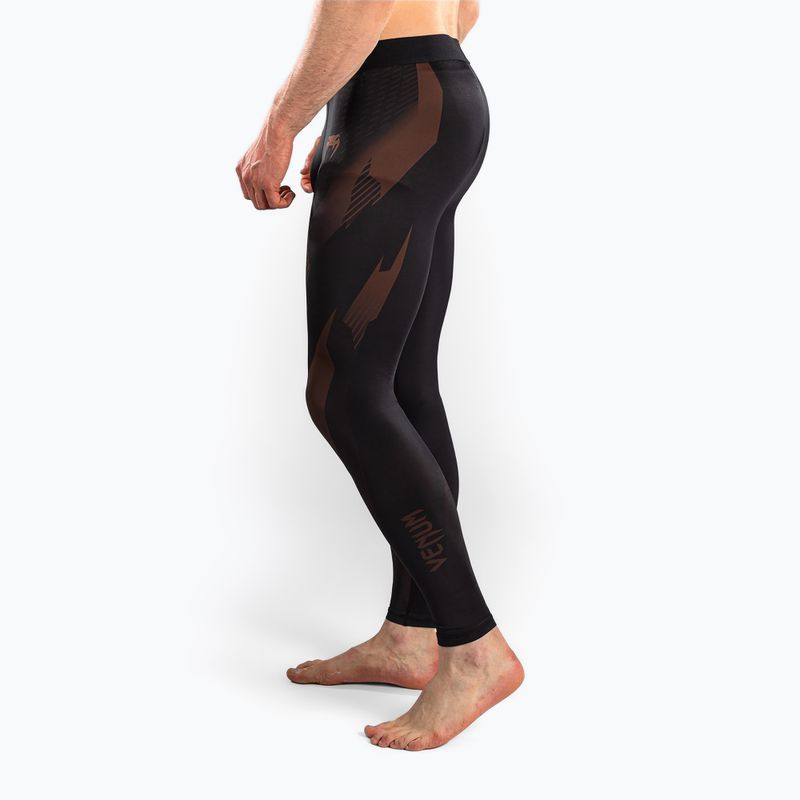 Men's training leggings Venum No-Gi 6.0 Spats Black/Brown 5