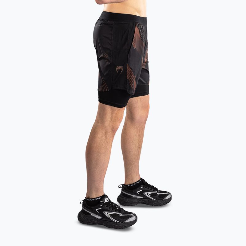 Men's training shorts Venum No-Gi 6.0 Training black/brown 4