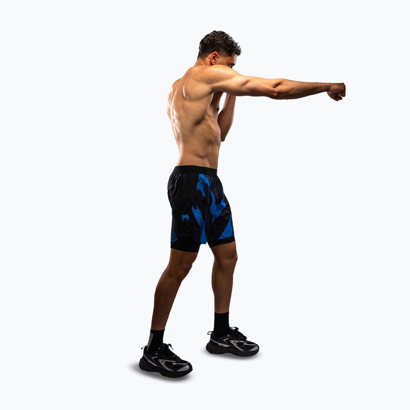 Men's training shorts Venum No-Gi 6.0 Training black/blue 2
