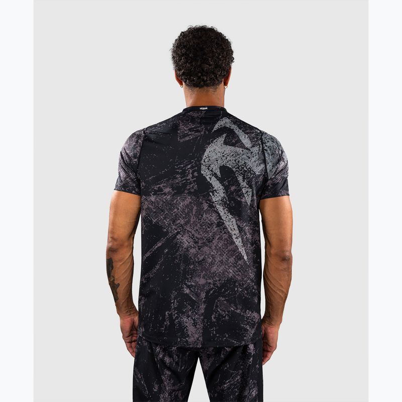 Men's T-shirt Venum Rage & Workout Dry Tech black/grey 3