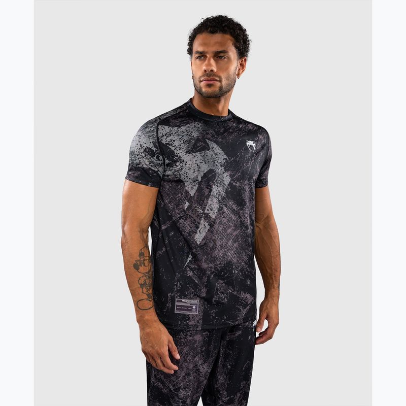 Men's T-shirt Venum Rage & Workout Dry Tech black/grey 5