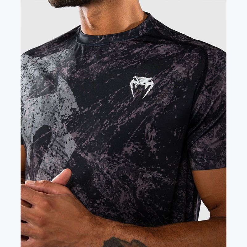 Men's T-shirt Venum Rage & Workout Dry Tech black/grey 6