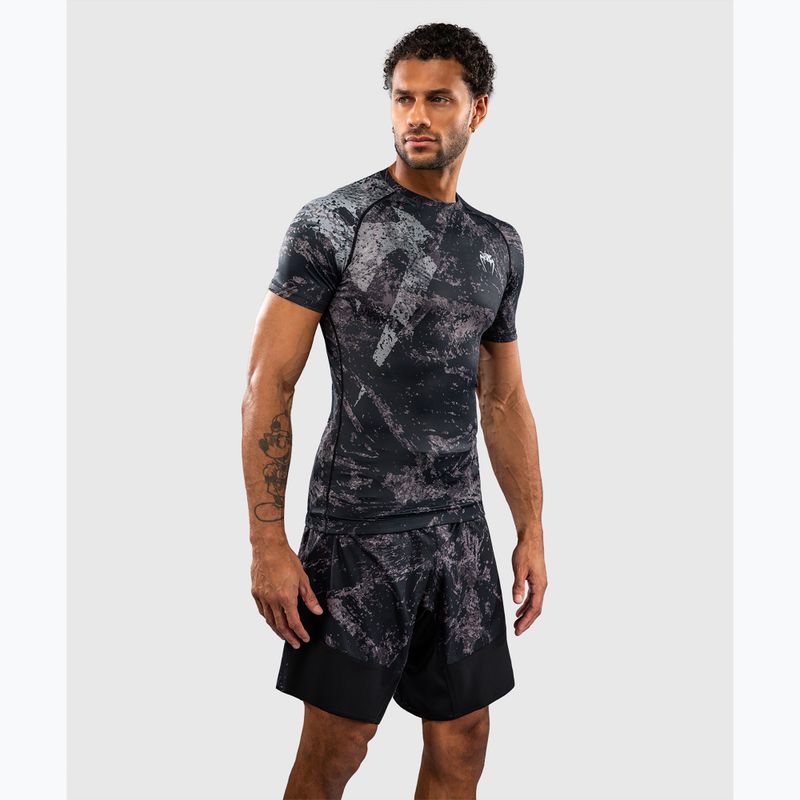 Men's rashguard Venum Rage & Workout Rashguard SS black/grey 4