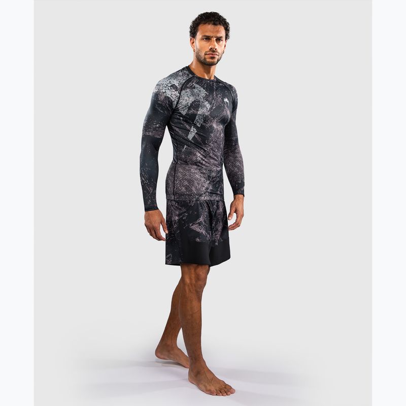 Men's long sleeve rashguard Venum Rage & Workout Rashguard LS black/grey 2