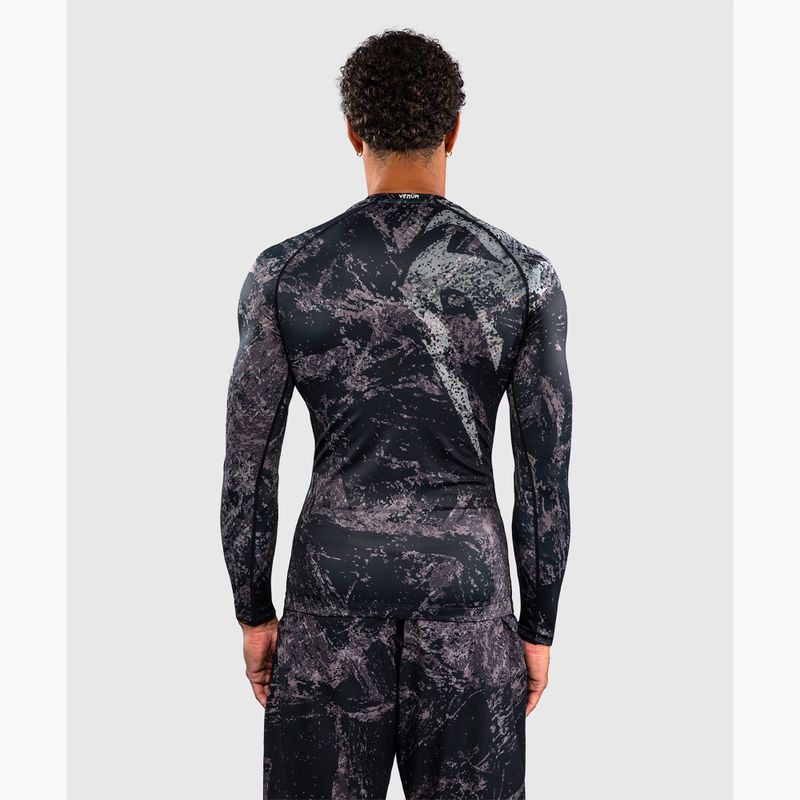 Men's long sleeve rashguard Venum Rage & Workout Rashguard LS black/grey 3