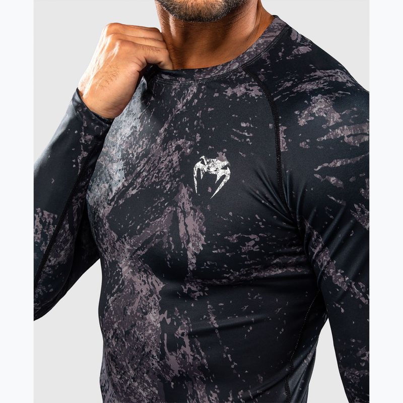Men's long sleeve rashguard Venum Rage & Workout Rashguard LS black/grey 4