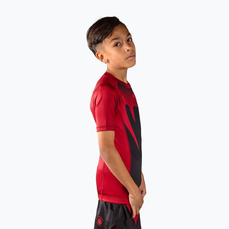 Children's rashguard Venum Attack Rashguard SS black/red 4