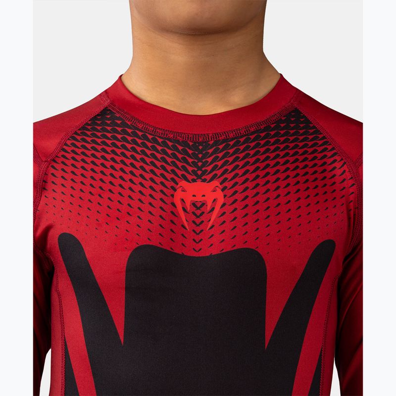 Children's rashguard Venum Attack Rashguard SS black/red 5