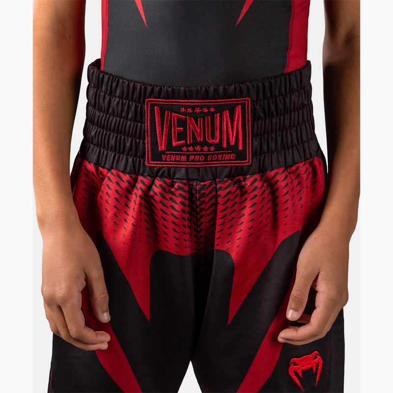 Children's training shorts Venum Attack black/red 7