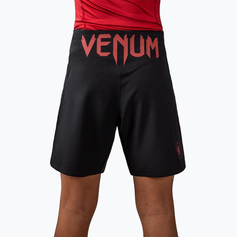 Children's training shorts Venum Attack Fight black/red 4