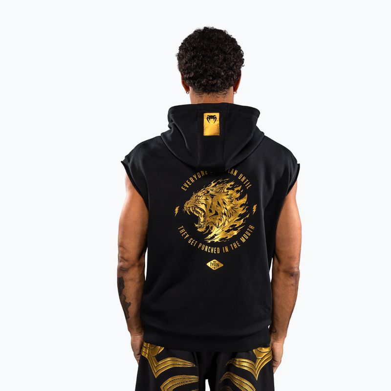 Men's sweatshirt Venum x Mike Tyson Tiger Sleeveless Hoodie black/gold 3