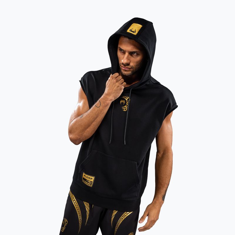 Men's sweatshirt Venum x Mike Tyson Tiger Sleeveless Hoodie black/gold 4
