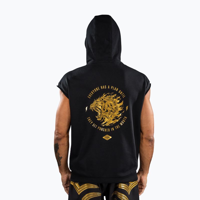 Men's sweatshirt Venum x Mike Tyson Tiger Sleeveless Hoodie black/gold 5
