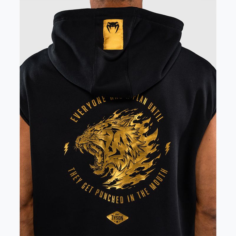 Men's sweatshirt Venum x Mike Tyson Tiger Sleeveless Hoodie black/gold 7