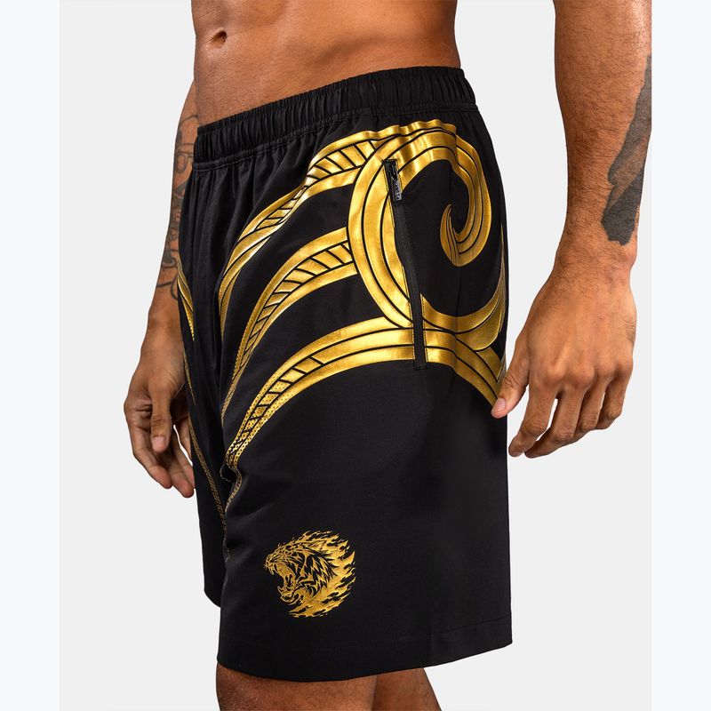 Men's training shorts Venum x Mike Tyson Tiger Training black/gold 7