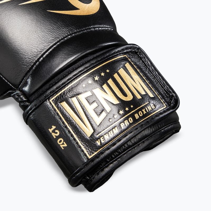 Boxing gloves Venum Giant 2.0 Mike Tyson Pro Boxing black/gold 4