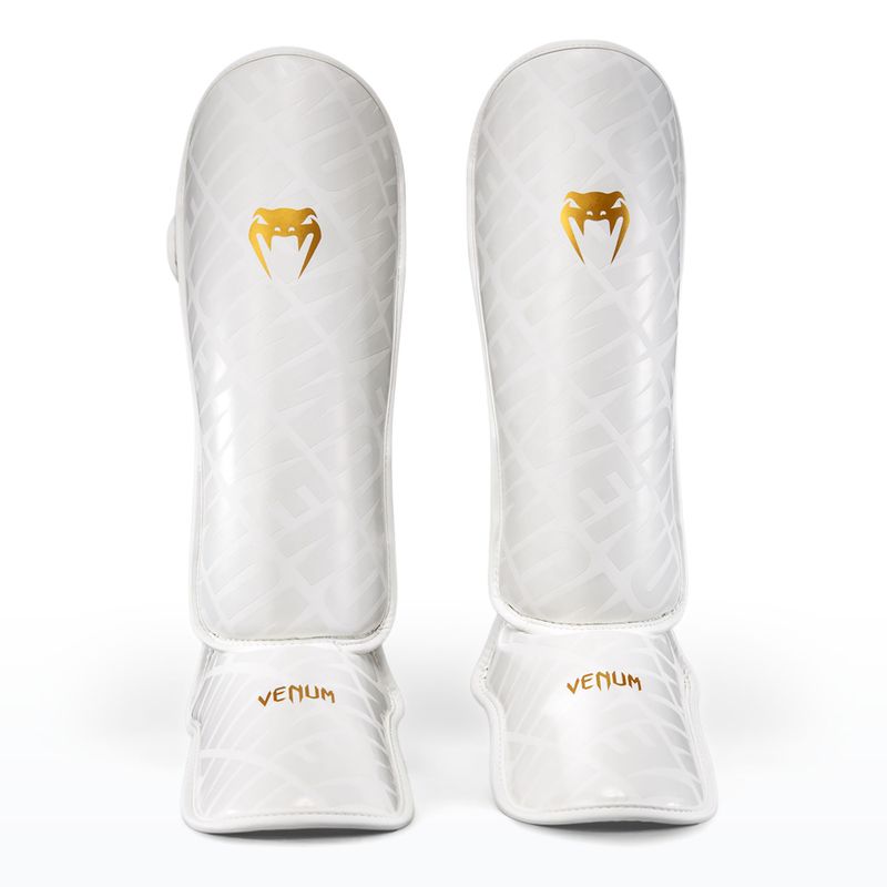 Shin guards Venum Contender 1.5 XT 3D Shin white/gold 4