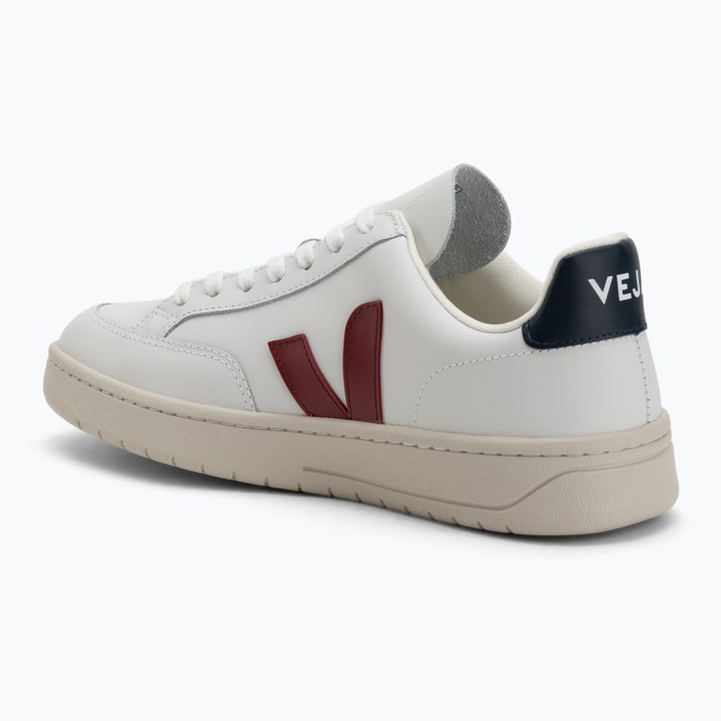 Women's shoes VEJA V-12 Leather white/marsala/nautico 3