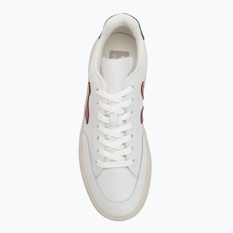 Women's shoes VEJA V-12 Leather white/marsala/nautico 5