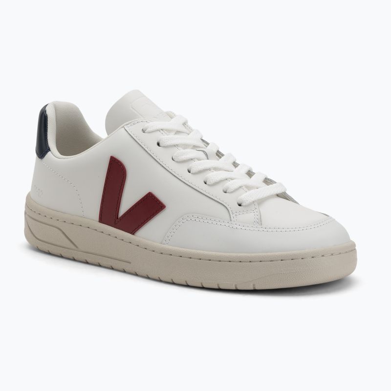 Men's shoes VEJA V-12 Leather white/marsala/nautico