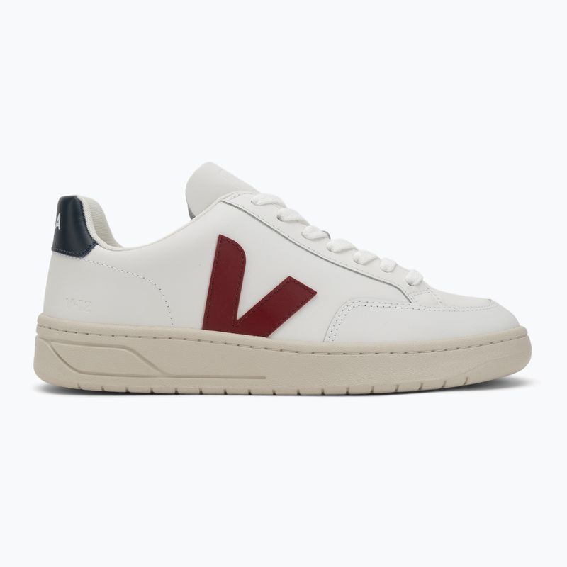 Men's shoes VEJA V-12 Leather white/marsala/nautico 2