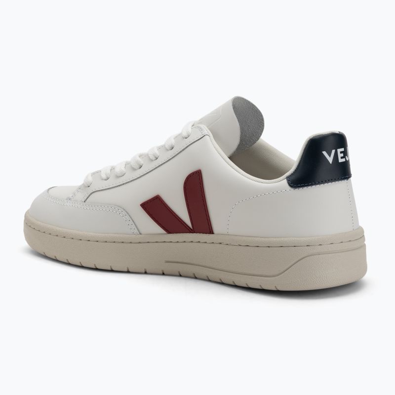 Men's shoes VEJA V-12 Leather white/marsala/nautico 3