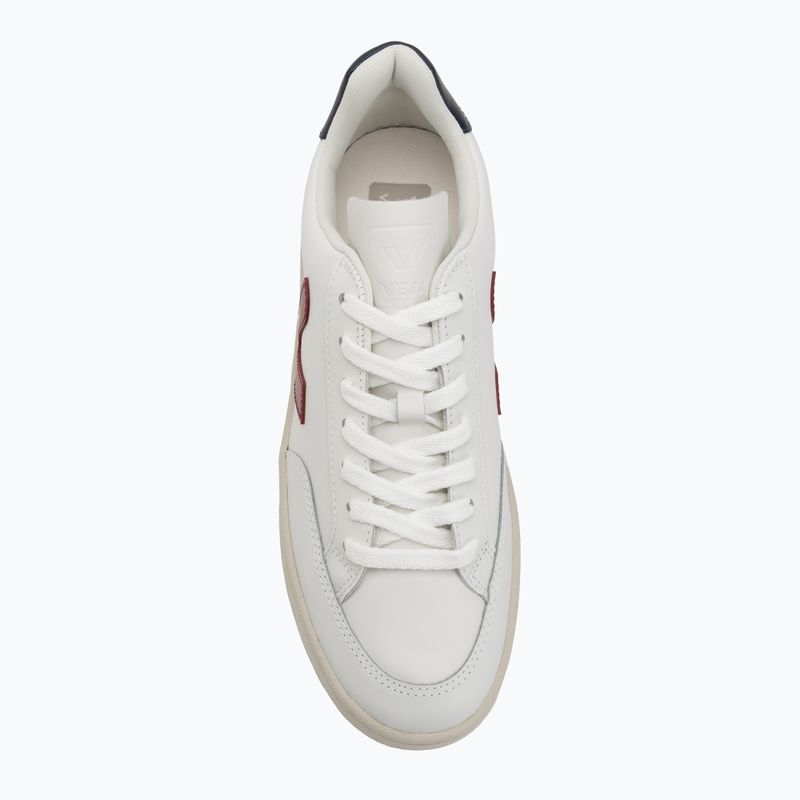 Men's shoes VEJA V-12 Leather white/marsala/nautico 5