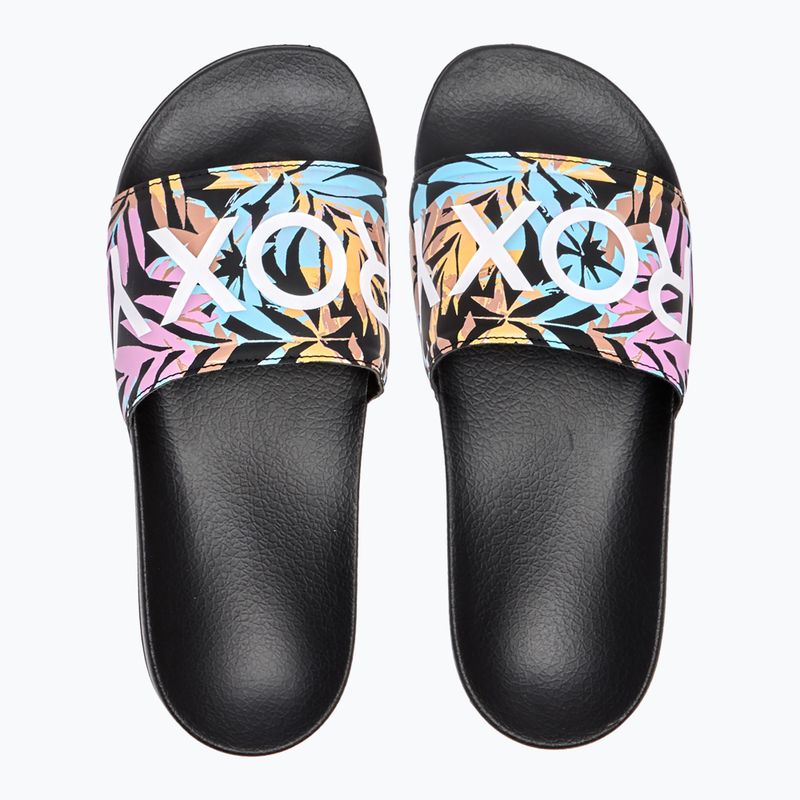 Women's flip-flops ROXY Slippy II 2021 black multi 4