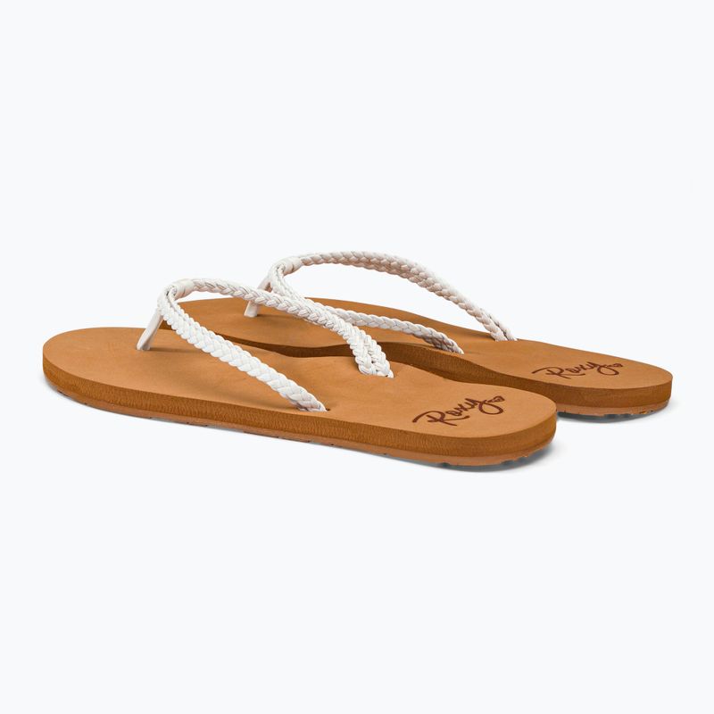 Women's flip flops ROXY Costas 2021 white 3