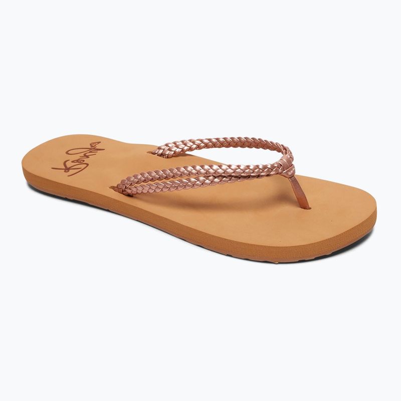 Women's flip flops ROXY Costas 2021 rose gold 9