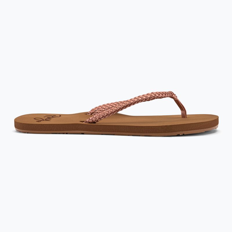 Women's flip flops ROXY Costas 2021 rose gold 2