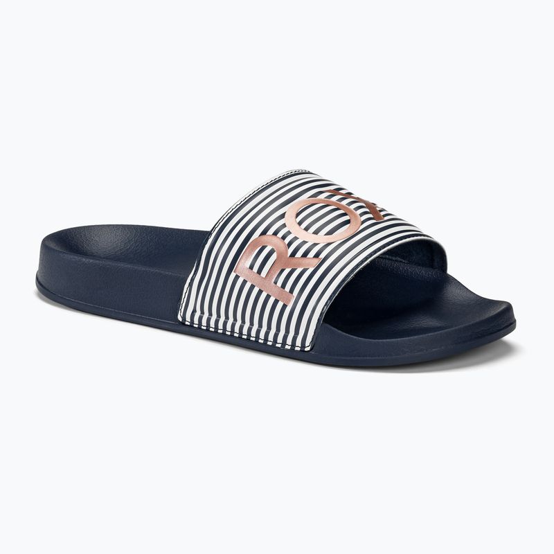 Women's ROXY Slippy II slides blue indigo