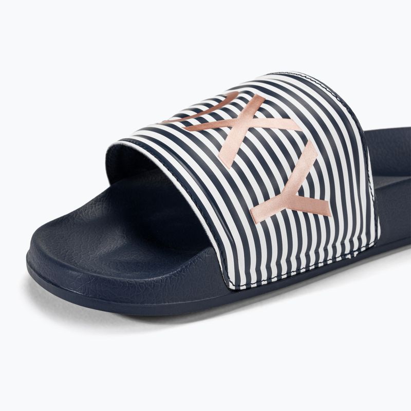 Women's ROXY Slippy II slides blue indigo 7