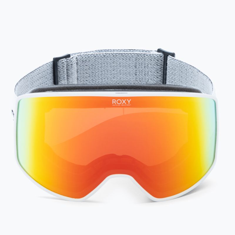 Women's snowboard goggles ROXY Storm Women 2021 bright white/amber rose ml red 2