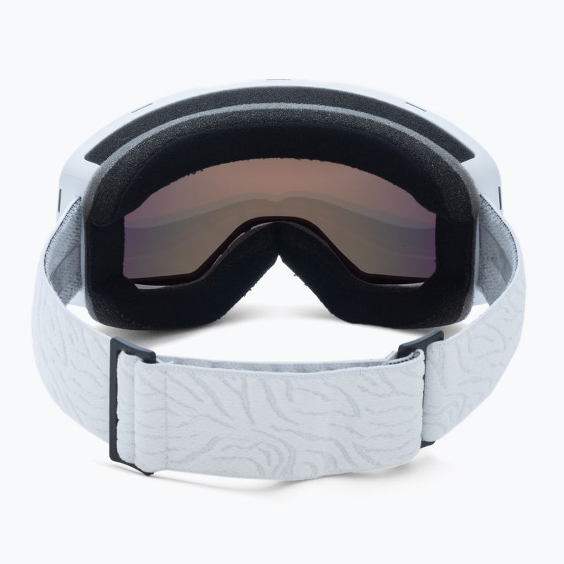 Women's snowboard goggles ROXY Storm Women 2021 bright white/amber rose ml red 3