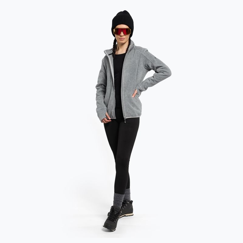Women's snowboard sweatshirt ROXY Harmony 2021 heather grey 4