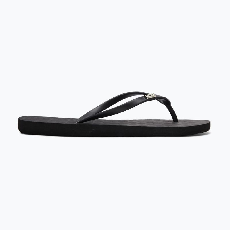 Women's flip-flops ROXY Viva IV black smooth 2