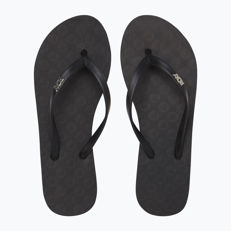 Women's flip-flops ROXY Viva IV black smooth 3