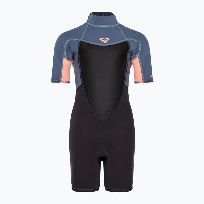 Children's swimming foam ROXY 2/2 Prologue Girl BZ SS SP FL 2021 cloud black/powderdgrey/sunglow 2