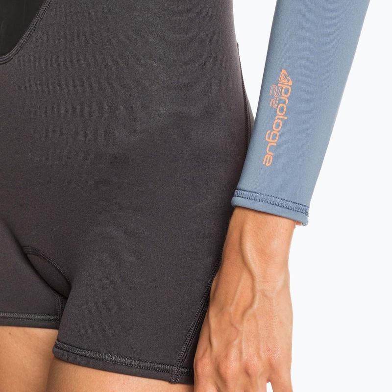 Women's wetsuit ROXY 2/2 Prologue BZ LS SP FL 2021 cloud black/powderdgrey/sunglow 4