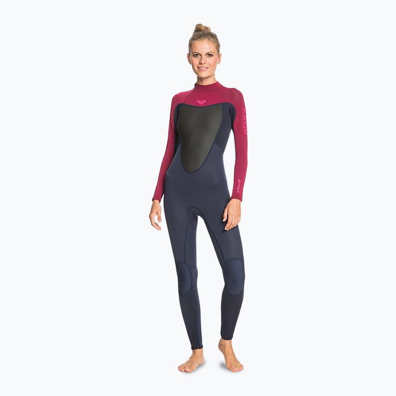 Women's wetsuit ROXY 4/3 Prologue BZ GBS 2021 dark navy/burgundy 6