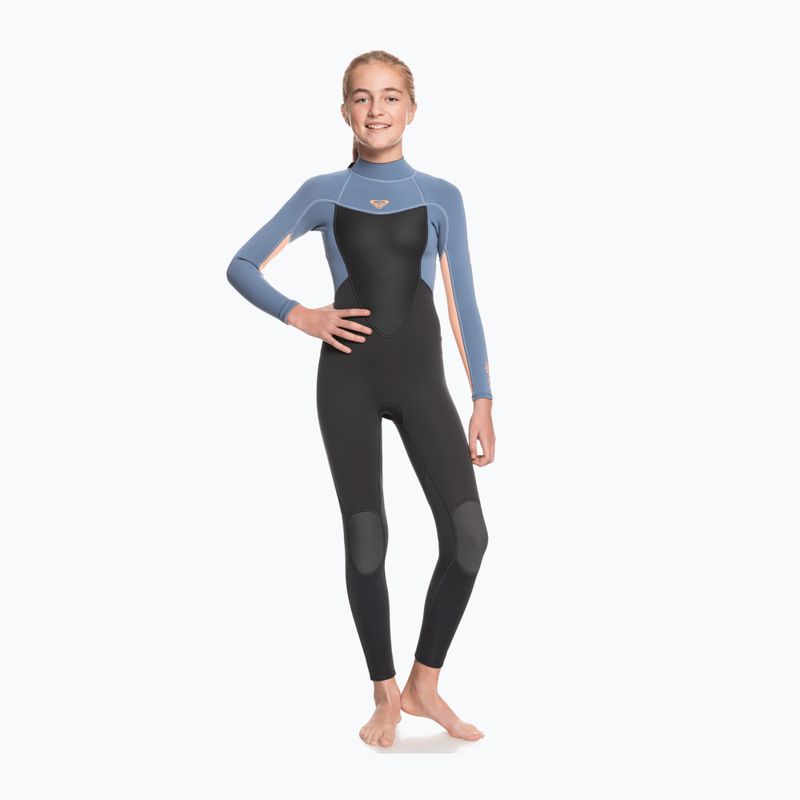 Children's swimming foam ROXY 4/3 Prologue Girl BZ GBS 2021 cloud black/powderdgrey/sunglow